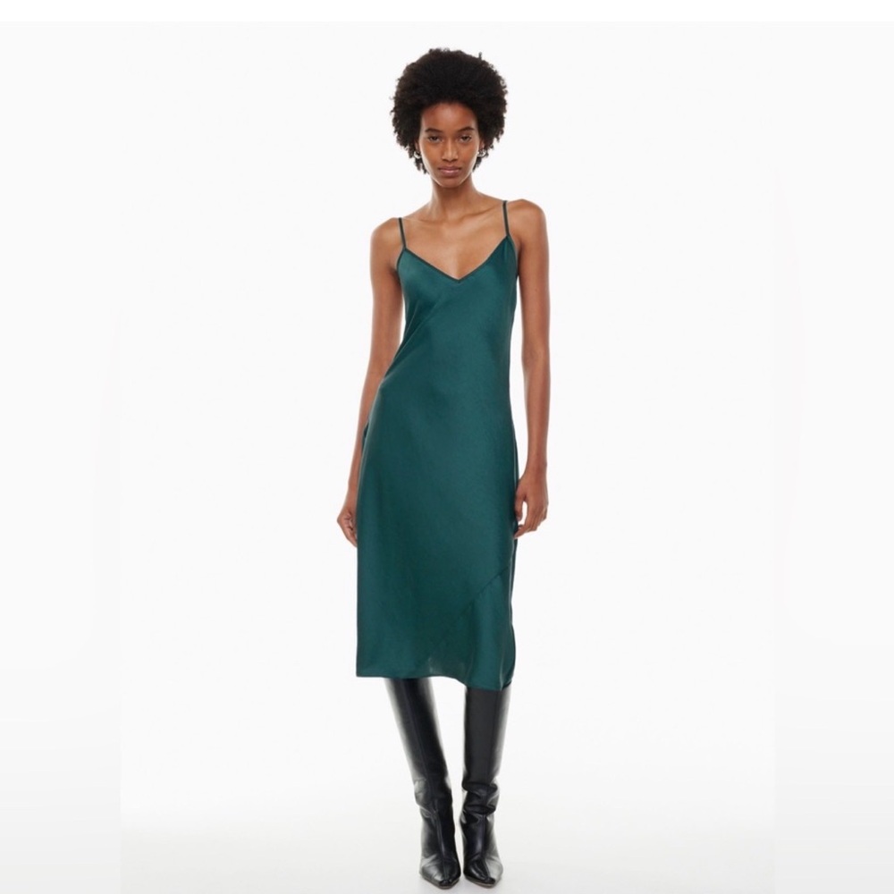 Wilfred Teal Midi Slip Dress